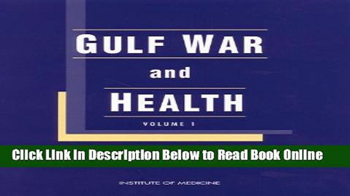 Read Gulf War and Health, Volume 1: Depleted Uranium, Pyridostigmine Bromide, Sarin, Vaccines  PDF