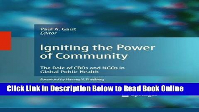 Read Igniting the Power of Community: The Role of CBOs and NGOs in Global Public Health  Ebook Free