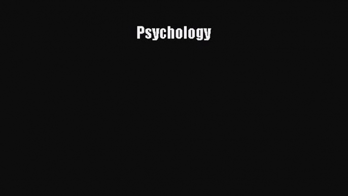 Download Book Psychology PDF Online