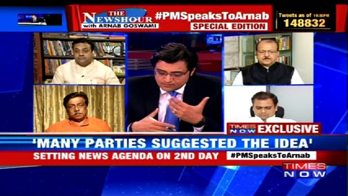 PM Modi Speaks to Arnab: Centre-State 'Simultaneous Polls' | The Newshour Debate