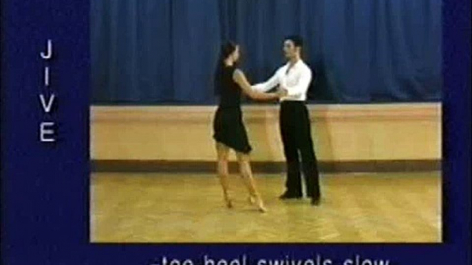 Jive dance steps: 25. Toe heel swivels slow