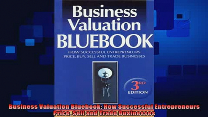 DOWNLOAD FREE Ebooks  Business Valuation Bluebook How Successful Entrepreneurs Price Sell and Trade Businesses Full Free