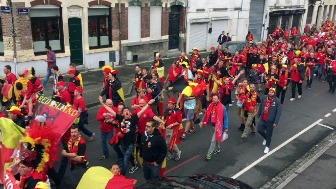 Euro 2016 : la fan walk des supporters belges