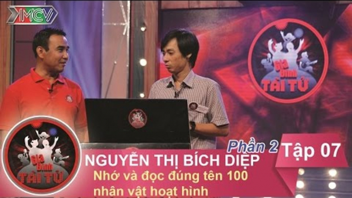 Thử thách trí nhớ - GĐ chị Nguyễn Thị Bích Diệp | GIA ĐÌNH TÀI TỬ - tập 7 | 01/11/2015