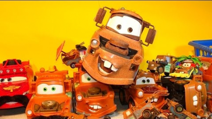 The Disney Cars Mater Pyramid , we made a Pyramid using our Tow Mater Collection from Disney