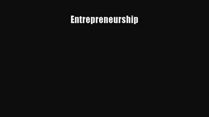 [PDF] Entrepreneurship Download Full Ebook