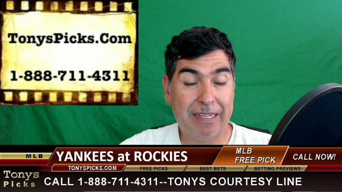 New York Yankees vs. Colorado Rockies Pick Prediction MLB Baseball Odds Preview 6-14-2016