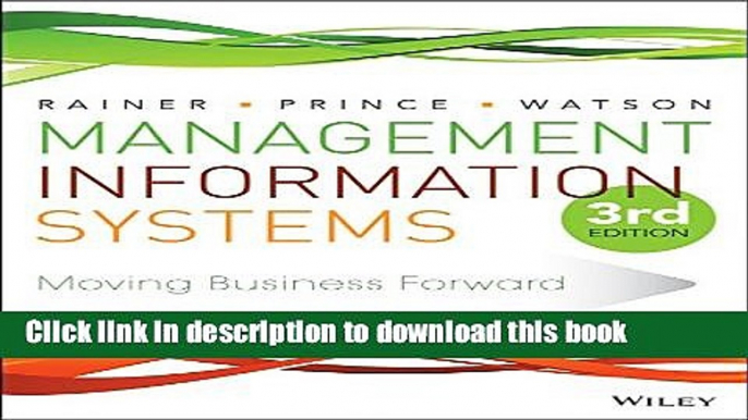 Read Management Information Systems  Ebook Free