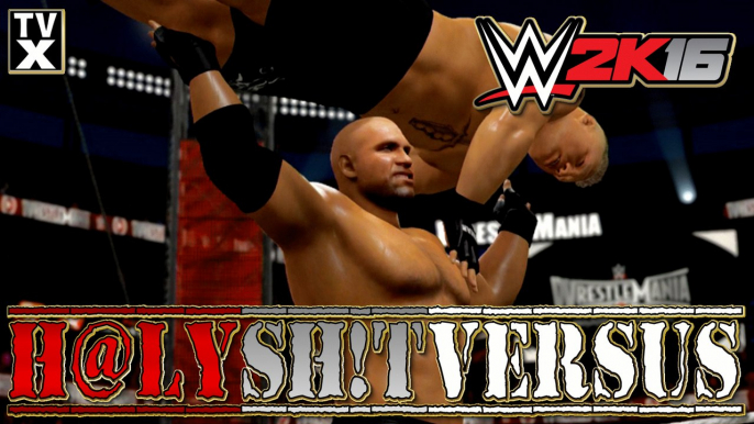 WWE 2K16 : H@LY SH!T Versus Ep.14 - Brock Lesnar Vs. Goldberg [Extreme Moment Highlights]