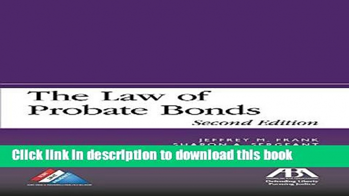 [PDF] The Law of Probate Bonds Download Online