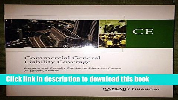 [PDF] Commercial General Liability Coverage Text Read Online