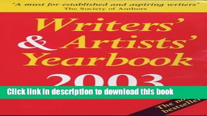 Read Writers  and Artists  Yearbook (Writers    Artists  Yearbook)  Ebook Free