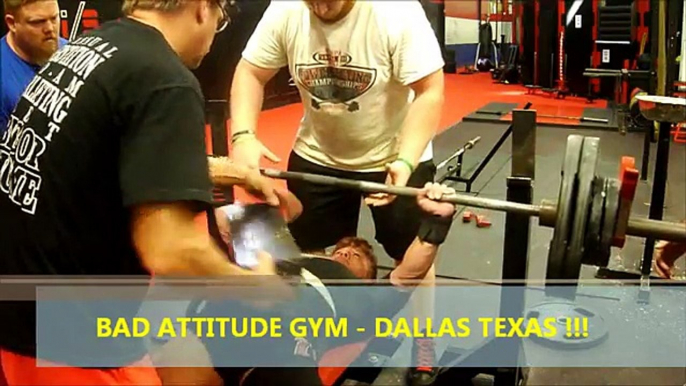 Bad Attitude Gym - Powerlifting Bench Press Sunday Training 8/19/12