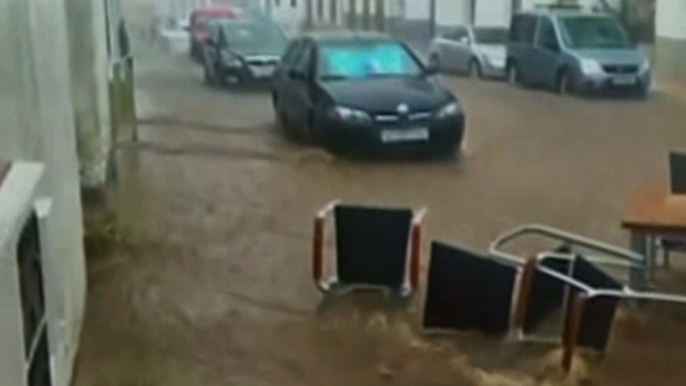 Intensas lluvias en España causa inundaciones