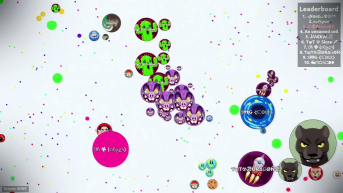 LEGENDARY POPSPLIT IN AGARIO _ Insane Bait & Tricksplit