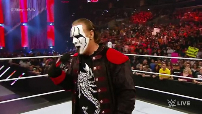 Sting kicks off Raw for the first time ever  Raw, March 23, 2015