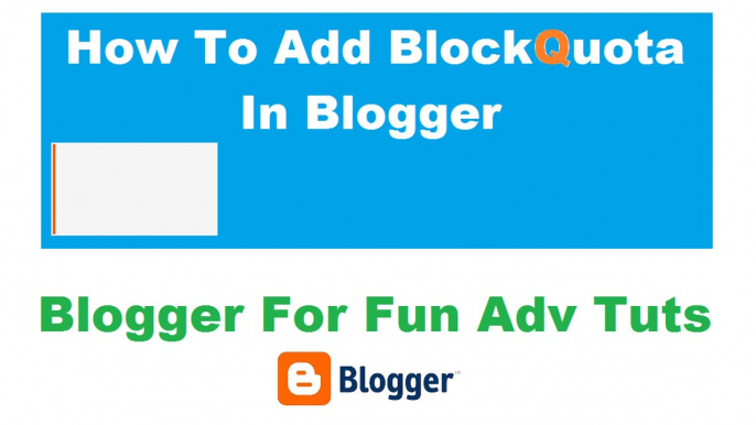 How To Add BlockQuota In Blogger Post - Hindi Urdu