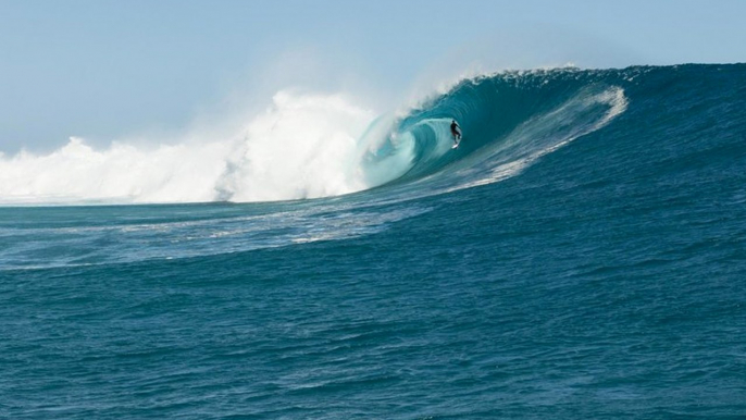 Surfing XXL Cloudbreak from 'Mad Monday' in Fiji: Drone Footage | Sessions