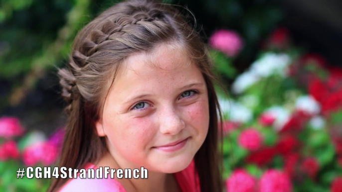 4-Strand French Braid Pinback - Cute Girls Hairstyles -