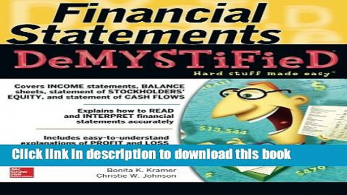 [Download] Financial Statements Demystified: A Self-Teaching Guide  Full EBook