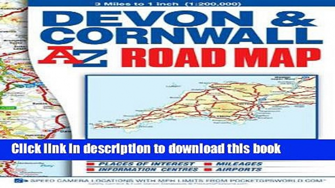 Read Devon   Cornwall Road Map (A-Z Road Map) ebook textbooks