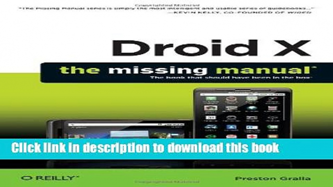 Read Droid X: The Missing Manual (Missing Manuals) ebook textbooks