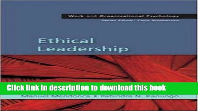 Read Ethical Leadership  Ebook Free