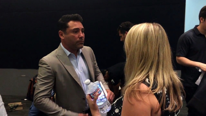 Boxing Legend Oscar de la Hoya Behind the Scenes at the Los Angeles Police Department