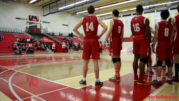 York Lions HIGHLIGHTS | Men's volleyball vs. Nipissing Lakers - Jan. 24, 2015