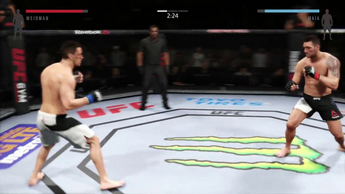 EA SPORTS UFC 2 ● UFC FIGHT 2016 MMA ● MMA UFC MIX FIGHT ● CHRIS WEIDMAN VS DEMIAN MAIA