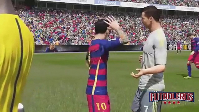 Cristiano Ronaldo vs Messi - FIFA 16 Fight HD - Ronaldo vs Messi Pelea en FIFA 16