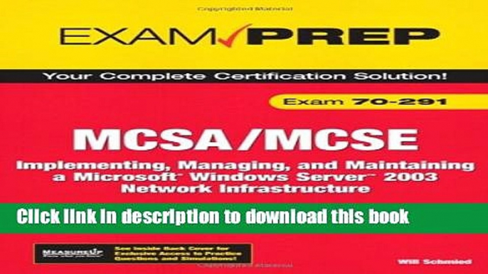 Read MCSA/MCSE 70-291: Implementing, Managing, and Maintaining a Microsoft Windows Server 2003