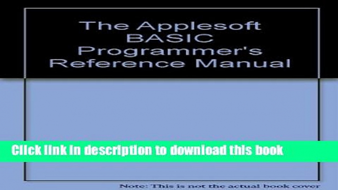 Download The Applesoft BASIC Programmer s Reference Manual Ebook Online