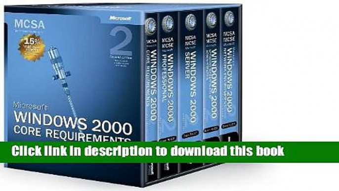 Read MCSA Self-Paced Training Kit: MicrosoftÂ® WindowsÂ® 2000 Core Requirements, Exams 70-210,