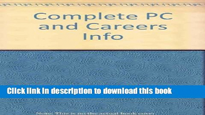 Read Complete PC Repair   Careers  Info Tech (3rd Edition) Ebook Free