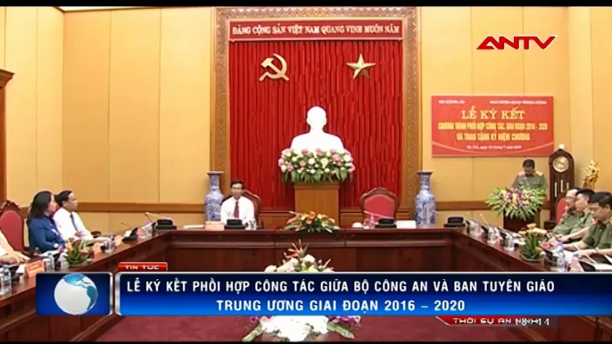 Bộ Công an và Ban Tuyên giáo Trung ương ký kết phối hợp công tác giai đoạn 2016 - 2020