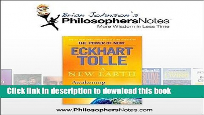 Download Book A New Earth - Philosophers Notes Summary PDF Free