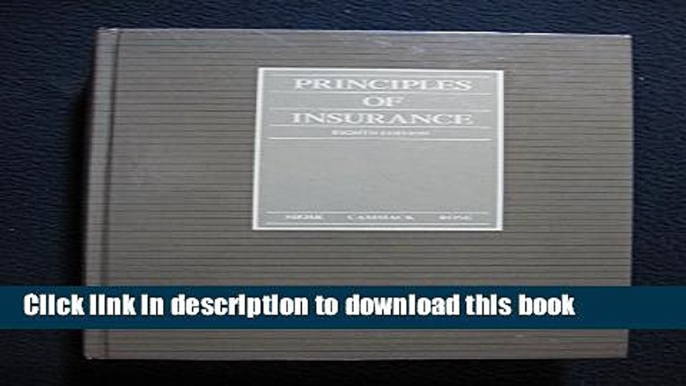 Read Books Principles of Insurance Ebook PDF