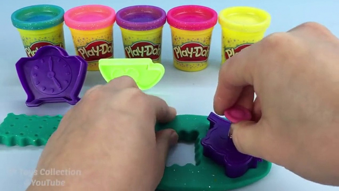 Play Doh Sparkle Compound Collection with Biscuit Teapot and Cup Molds Fun Creative for Kids #1