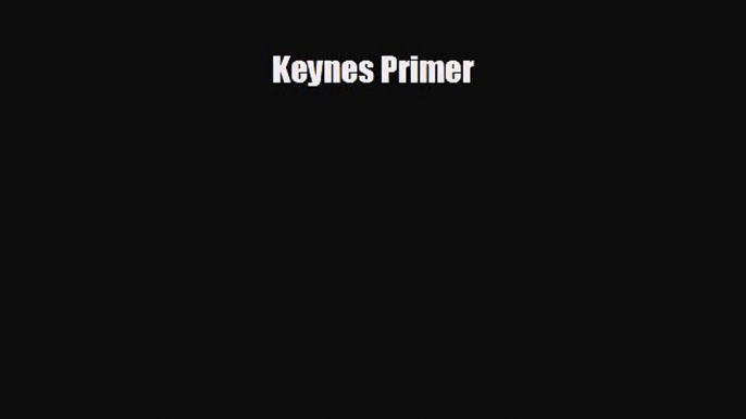 Popular book Keynes Primer