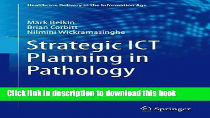 Read Strategic ICT Planning in Pathology PDF Free