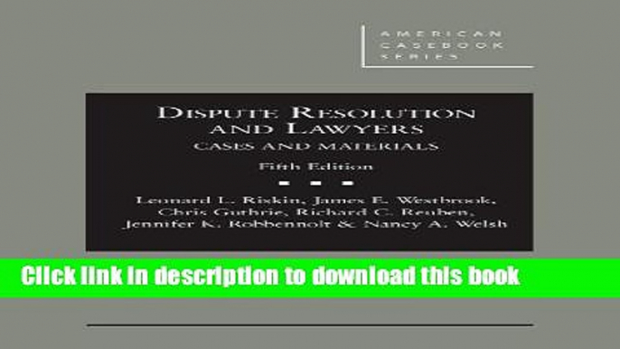 Read Dispute Resolution and Lawyers Ebook Free