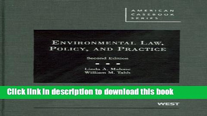 Download Environmental Law, Policy, and Practice PDF Online