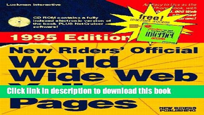 Download New Riders  Official World Wide Web Yellow Pages: Yellow Pages Ebook Online