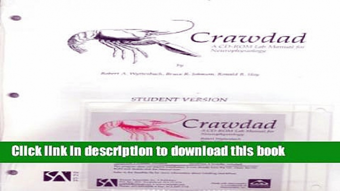 Download Crawdad: A Cd-Rom Lab Manual for Neurophysiology : Student Version  PDF Free