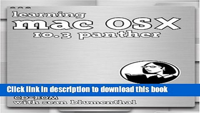 Download Learning Mac OS X 10.3 Panther  PDF Free