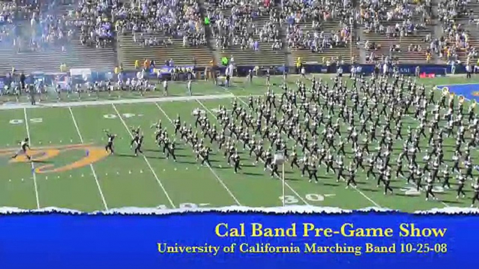 Cal Bears Band - Pre-game Show 10-25-08