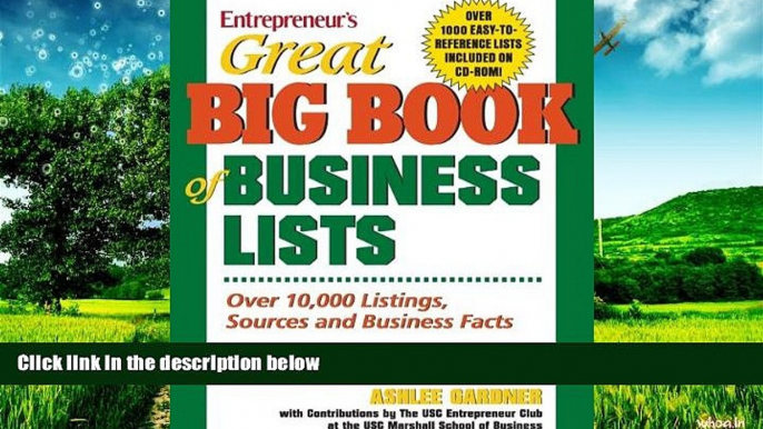 Must Have  Great Big Book of Business Lists (Great Big Book of Business Lists: All the Things You