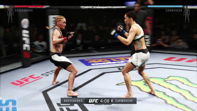 UFC 2 2016 GAME BANTAMWEIGHT UFC BOXING MMA CHAMPION FIGHT GIRLS  ● VALENTINA SHEVCHENKO VS LIZ CARMOUCHE