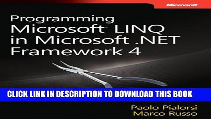 [New PDF] Programming MicrosoftÂ® LINQ in Microsoft .NET Framework 4 (Developer Reference)